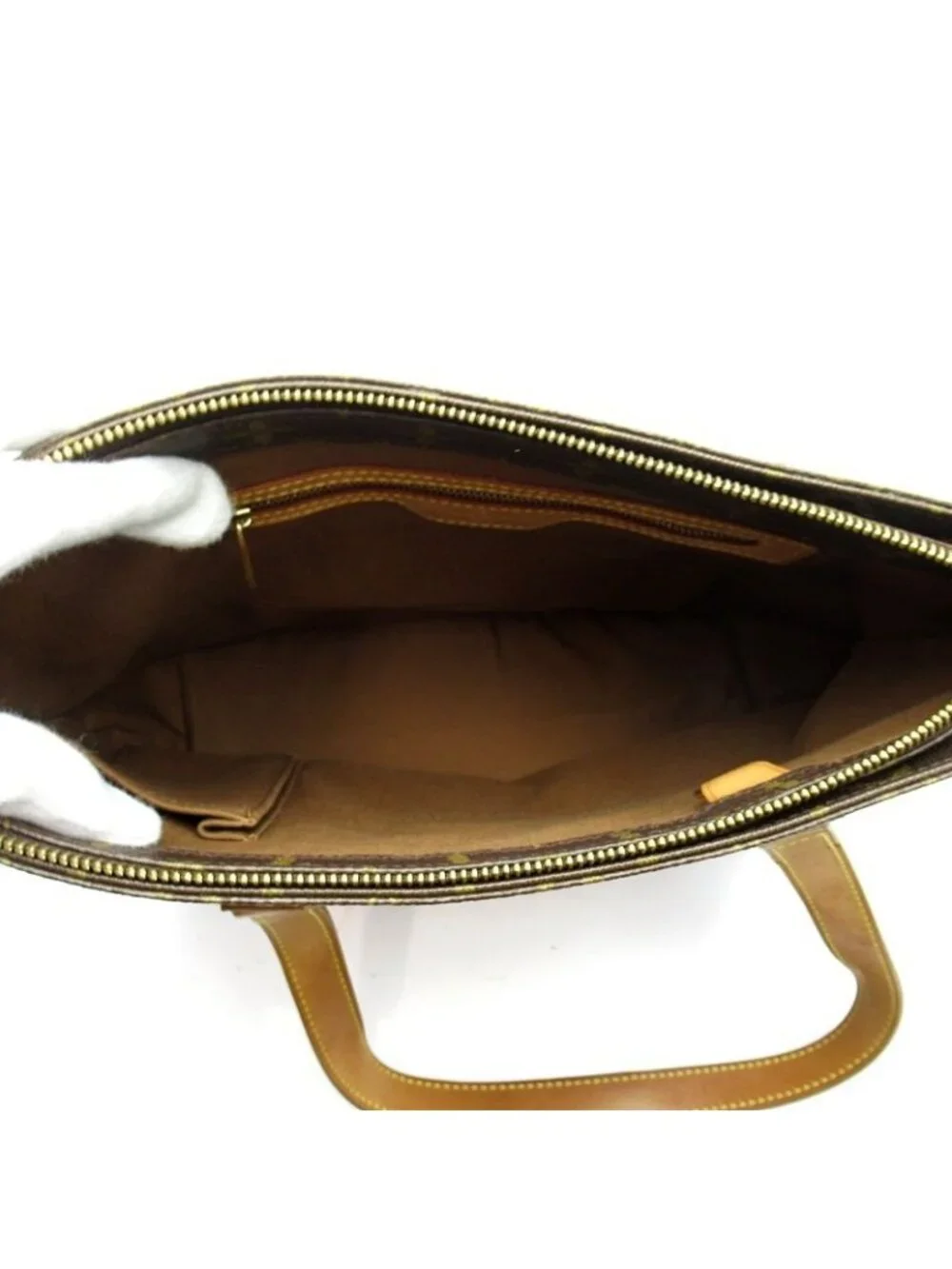 ★SOLD★ Louis Vuitton Cabas Piano Monogram Handbag Brown - Picture 7 of 8